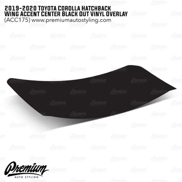 2019-2024 Toyota Corolla Hatchback Wing Center Accent