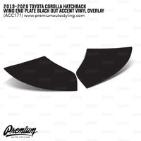 Wing End Plate Accent - Carbon Fiber | 2019-2024 Toyota Corolla Hatchback