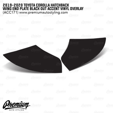 Wing End Plate Accent - 2019-2024 Toyota Corolla Hatchback