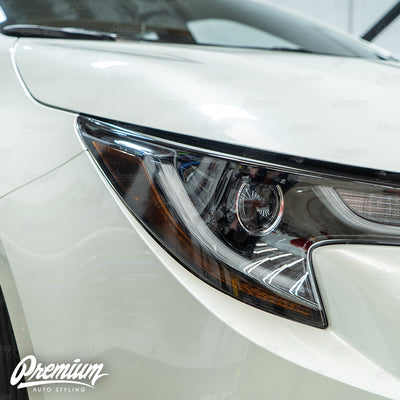Headlight Amber Delete Overlay - Smoke Tint | 2019-2022 Toyota Corolla Hatchback