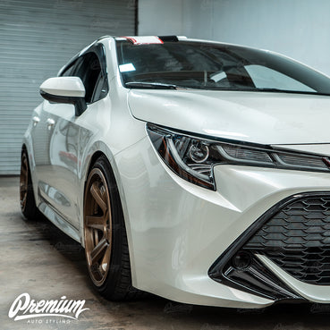 Headlight Amber Delete Overlay - Smoke Tint | 2019-2022 Toyota Corolla Hatchback