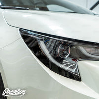 Headlight Amber Delete Overlay - Gloss Black | 2019-2022 Toyota Corolla Hatchback