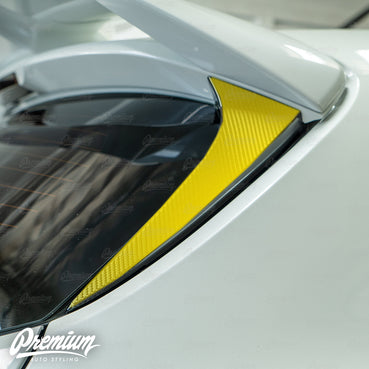 2019-2024 Toyota Corolla Hatchback Carbon Fiber - Hatch Pillar Accent Overlay | E210