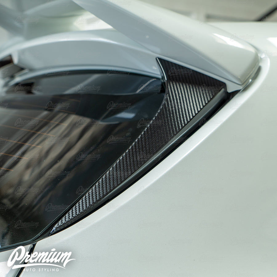 Carbon Fiber - Hatch Pillar Accent Overlay | 2019-2024 Toyota Corolla Hatchback