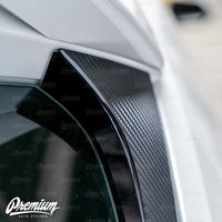 Carbon Fiber - Hatch Pillar Accent Overlay | 2019-2024 Toyota Corolla Hatchback