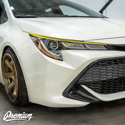 Headlight Vinyl Accent Eyelid Overlay - Blackout | 2019-2022 Toyota Corolla Hatchback