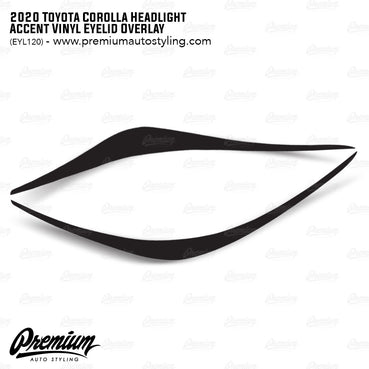 2019-2022 Toyota Corolla Hatchback Headlight Vinyl Accent Overlay