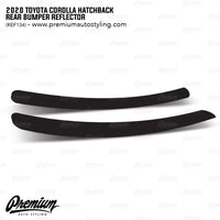 Smoked Rear Bumper Reflector Overlays - Smoke Tint | 2019-2022 Toyota Corolla Hatchback
