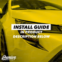 Front Bumper Accent - Under Eyelid Overlay - Gloss Black | 2019-2022 Toyota Corolla Hatchback