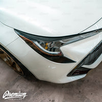 Front Bumper Accent - Under Eyelid Overlay - Gloss Black | 2019-2022 Toyota Corolla Hatchback