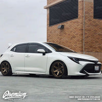 Front Bumper Accent - Under Eyelid Overlay - Gloss Black | 2019-2022 Toyota Corolla Hatchback