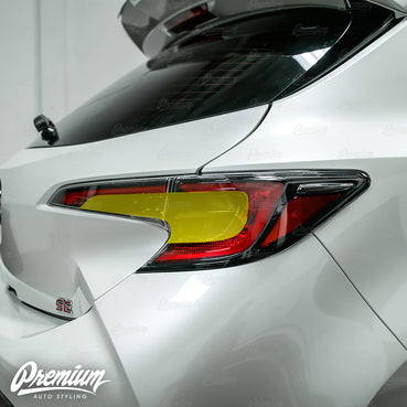 2019-2022 Toyota Corolla Hatchback Tail Light Full Stealth Overlay - Smoke Tint | E210