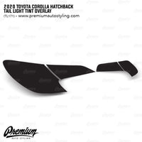 Tail Light Full Stealth Overlay - Smoke Tint | 2019-2022 Toyota Corolla Hatchback