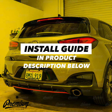 Tail Light Accent Trim Overlay - Gloss Black | 2018-2020 Hyundai Elantra GT Hatchback / 2019-2020 Hyundai Elantra GT N-Line