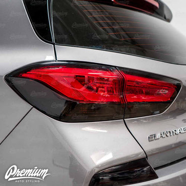 Tail Light Accent Trim Overlay - Gloss Black | 2018-2020 Hyundai Elantra GT Hatchback / 2019-2020 Hyundai Elantra GT N-Line