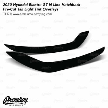 Tail Light Smoke Tint Overlay | 2018-2020 Hyundai Elantra GT Hatchback / 2019-2020 Hyundai Elantra GT N Line