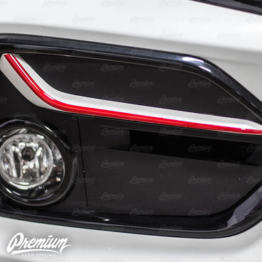 Front Bumper Fog Bezel Pinstripe