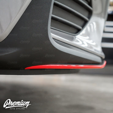 Front Lip Pinstripe Vinyl Overlay - Gloss Red | 2019-2020 Hyundai Elantra GT N Line Hatchback