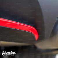 Rear Diffuser Pinstripe Vinyl Overlay - Gloss Red | 2019-2020 Hyundai Elantra GT N Line Hatchback