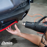 Rear Diffuser Pinstripe Vinyl Overlay - Gloss Red | 2019-2020 Hyundai Elantra GT N Line Hatchback