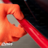 Rear Diffuser Pinstripe Vinyl Overlay - Gloss Red | 2019-2020 Hyundai Elantra GT N Line Hatchback