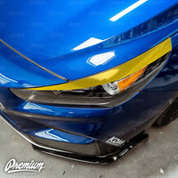 Headlight Eyelid Accent Overlay - Blackout | 2019-2020 Hyundai Elantra GT N-Line Hatchback