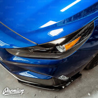 Headlight Eyelid Accent Overlay - Blackout | 2019-2020 Hyundai Elantra GT N-Line Hatchback