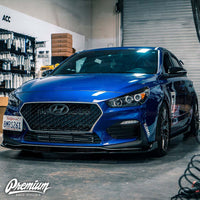 Headlight Eyelid Accent Overlay - Blackout | 2019-2020 Hyundai Elantra GT N-Line Hatchback