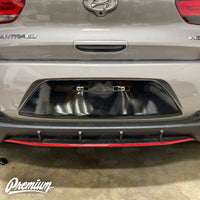 License Plate Black Out Overlay | 2019-2020 Hyundai Elantra GT N-Line Hatchback