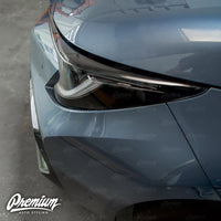 Headlight Amber Delete Overlay - Gloss Black Vinyl | 2020-2022 Toyota Corolla Sedan