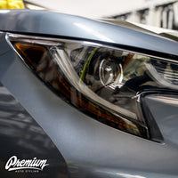 Headlight Amber Delete Overlay - Smoke Tint | 2020-2022 Toyota Corolla Sedan