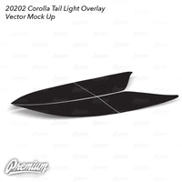Tail Light Red Out Overlay - Red Tint | 2020-2022 Toyota Corolla Sedan