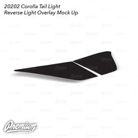 Tail Light Reverse Light Overlay - Red Tint | 2020-2022 Toyota Corolla Sedan