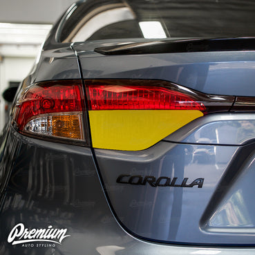 Tail Light Reverse Light Overlay - Smoke Tint | 2020-2022 Toyota Corolla Sedan