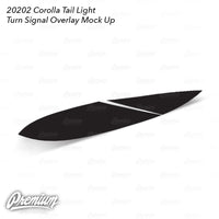 Tail Light Turn Signal Overlay - Red Tint | 2020-2022 Toyota Corolla Sedan