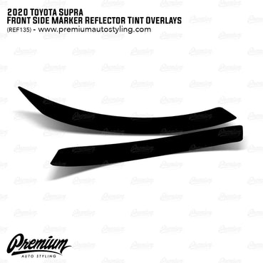 Front Side Marker Reflector Vinyl Overlays - Smoked Tint | 2020-2026 A90, A91 Toyota GR Supra