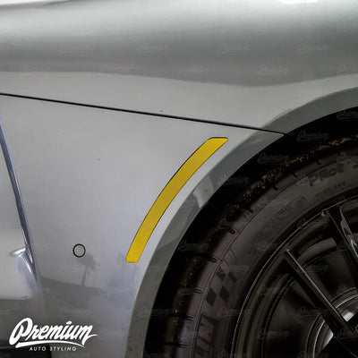 Smoked Rear Side Marker Reflector Overlays - Smoke Tint | 2020-2023 Toyota Supra