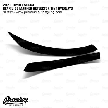 Smoked Rear Side Marker Reflector Overlays - Smoke Tint | 2020-2026 A90, A91 Toyota GR Supra
