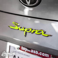 Rear Supra Badge Emblem Overlay (Choose Your Color) | 2020+ Toyota GR Supra