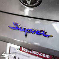 Rear Supra Badge Emblem Overlay (Choose Your Color) | 2020+ Toyota GR Supra