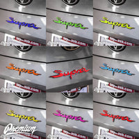 Rear Supra Badge Emblem Overlay (Choose Your Color) | 2020+ Toyota GR Supra