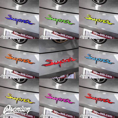 Rear Supra Badge Emblem Overlay (Choose Your Color) | 2020+ Toyota GR Supra