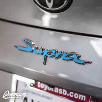 Rear Supra Badge Emblem Overlay (Choose Your Color) | 2020+ Toyota GR Supra