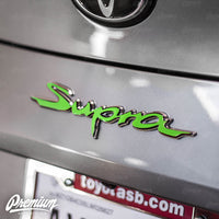 Rear Supra Badge Emblem Overlay (Choose Your Color) | 2020+ Toyota GR Supra