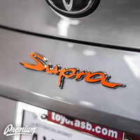 Rear Supra Badge Emblem Overlay (Choose Your Color) | 2020+ Toyota GR Supra