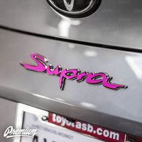 Rear Supra Badge Emblem Overlay (Choose Your Color) | 2020+ Toyota GR Supra