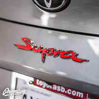 Rear Supra Badge Emblem Overlay (Choose Your Color) | 2020+ Toyota GR Supra