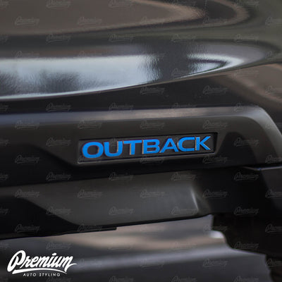 Side Panel Outback Emblem Overlay Set (Choose Your Color) | 2020-2025 Subaru Outback
