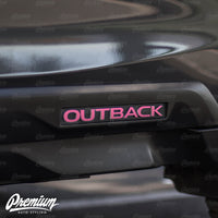 Side Panel Outback Emblem Overlay Set (Choose Your Color) | 2020-2025 Subaru Outback