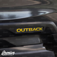 Side Panel Outback Emblem Overlay Set (Choose Your Color) | 2020-2025 Subaru Outback